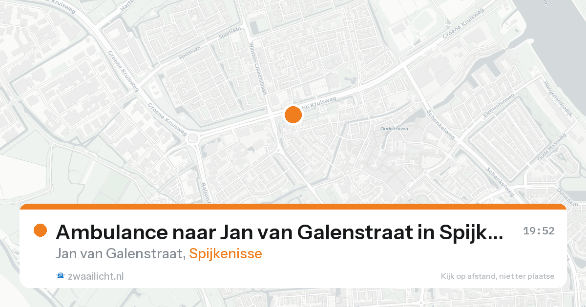 Ambulance naar Jan van Galenstraat in Spijkenisse — 25 mei 2026