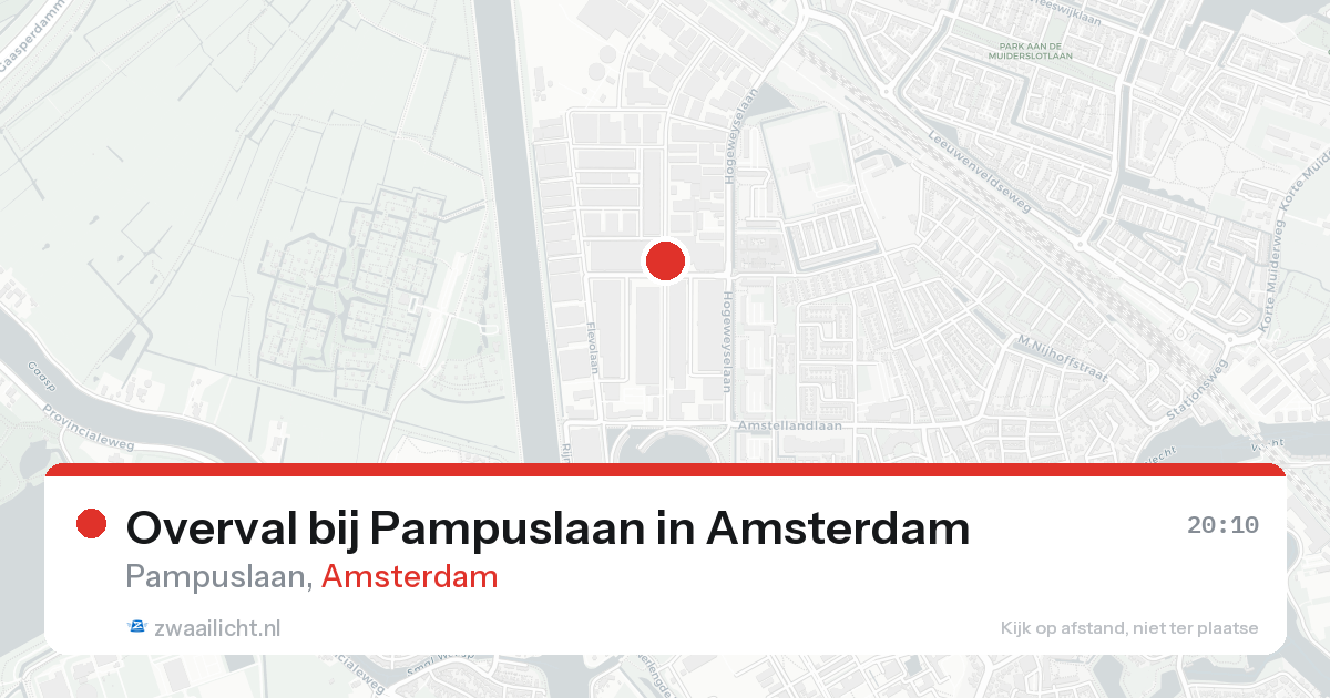 Overval bij Pampuslaan in Amsterdam — 7 feb 2026