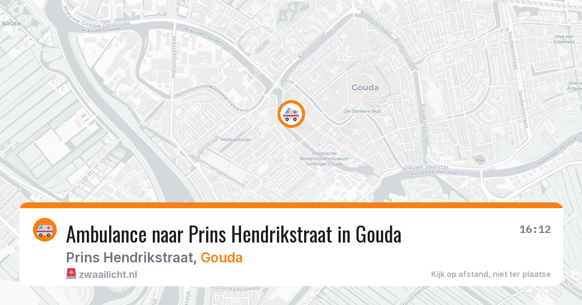 Ambulance naar Prins Hendrikstraat in Gouda — 3 jun 2026
