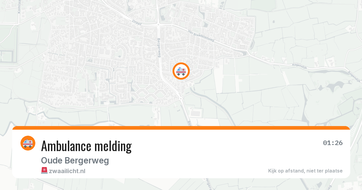 Ambulance melding — 15 mrt 2026