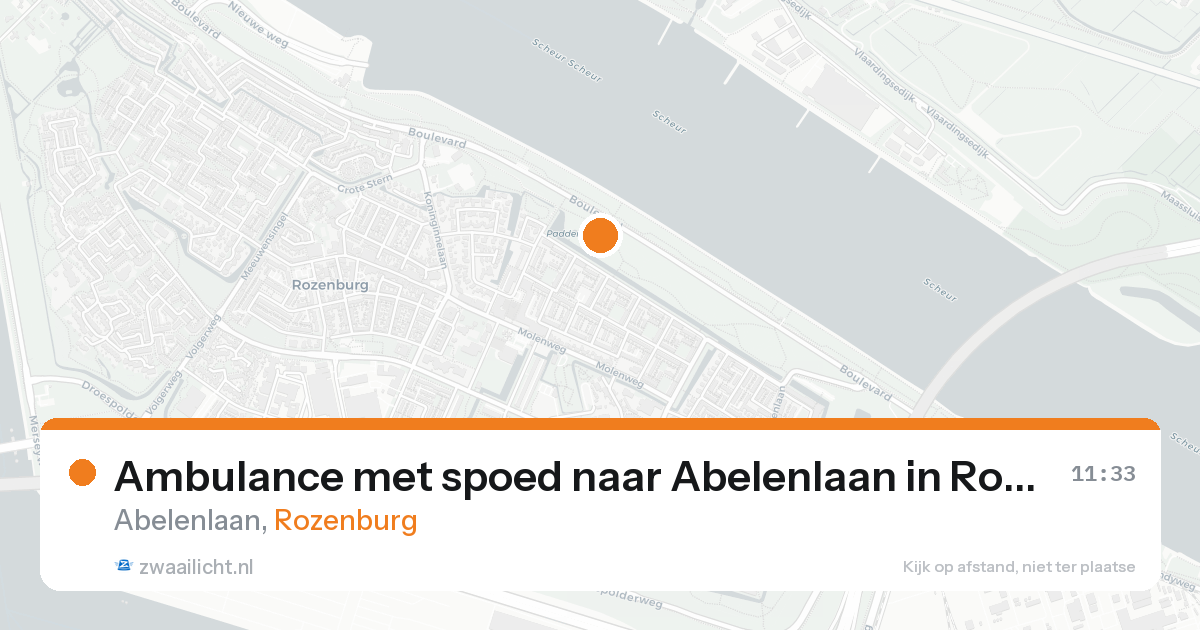 Ambulance met spoed naar Abelenlaan in Rozenburg — 19 aug 2026