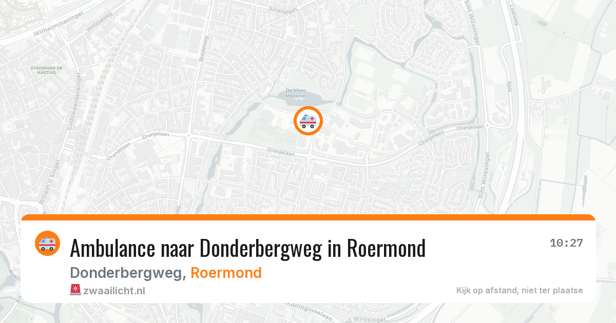 Ambulance naar Donderbergweg in Roermond — 16 jun 2026