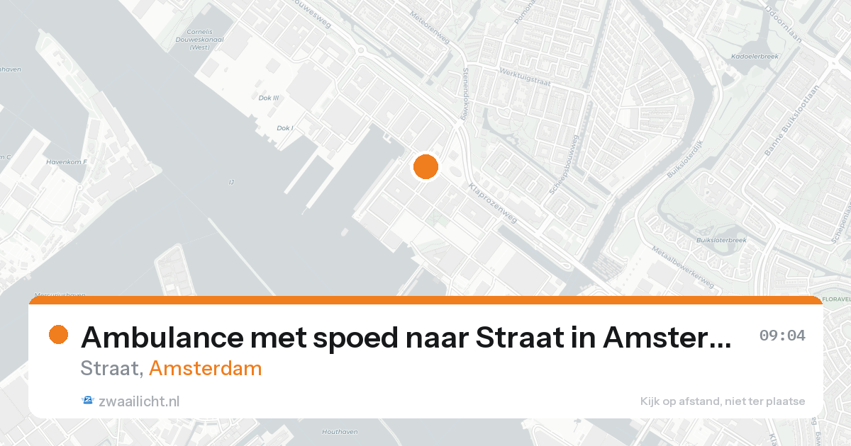 Ambulance met spoed naar Straat in Amsterdam — 21 aug 2026