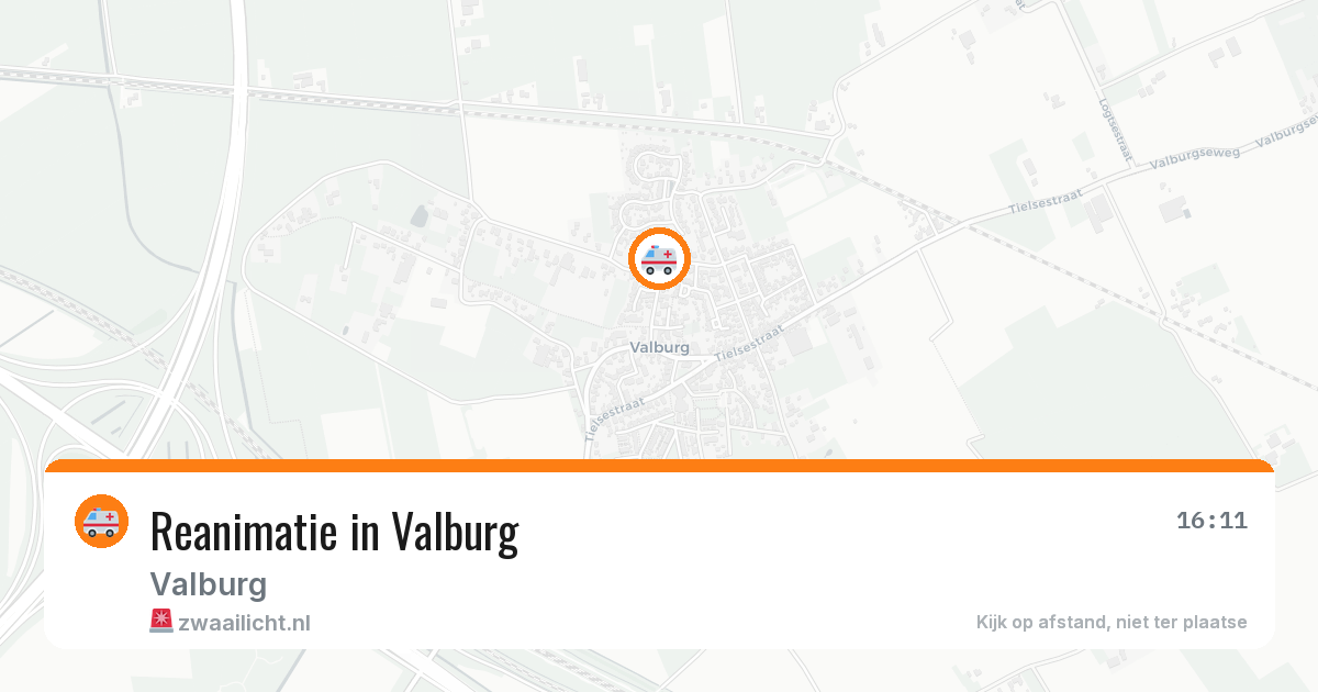 Reanimatie in Valburg — 27 mrt 2026
