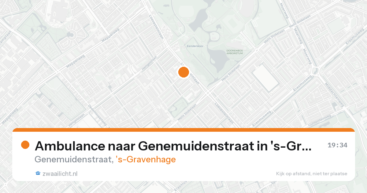 Ambulance naar Genemuidenstraat in 's-Gravenhage — 18 aug 2026