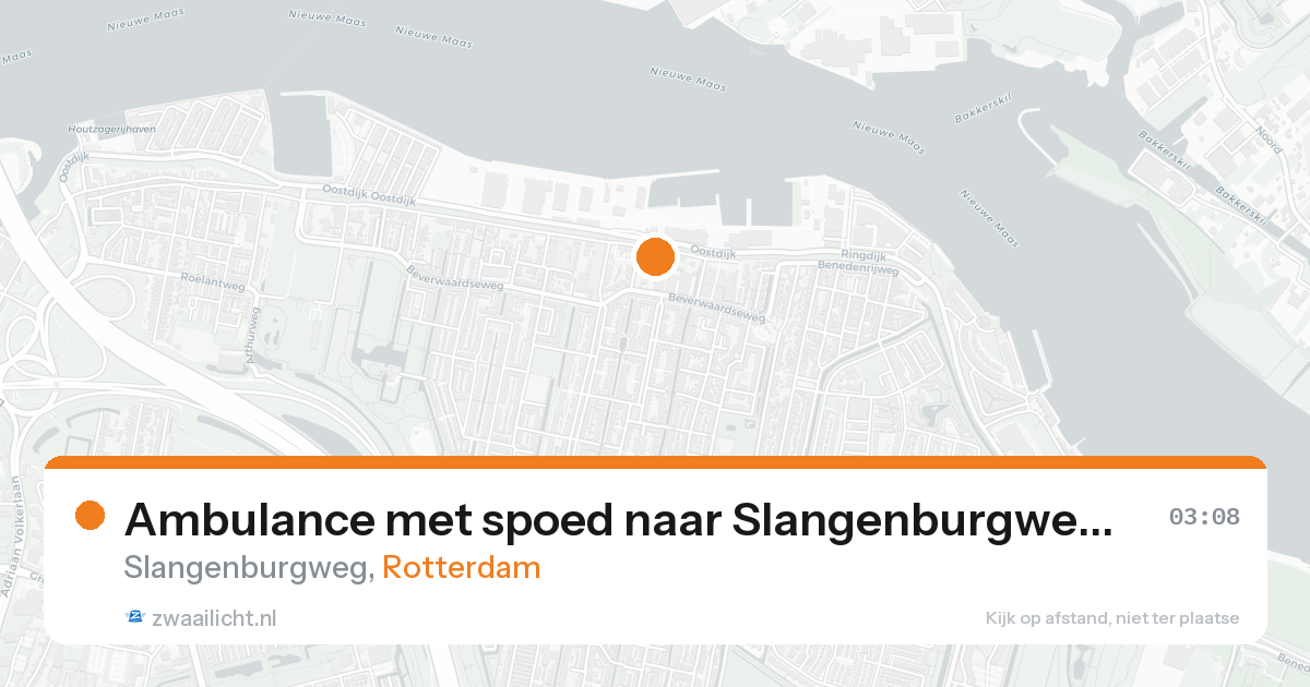 Ambulance met spoed naar Slangenburgweg in Rotterdam — 6 jun 2026