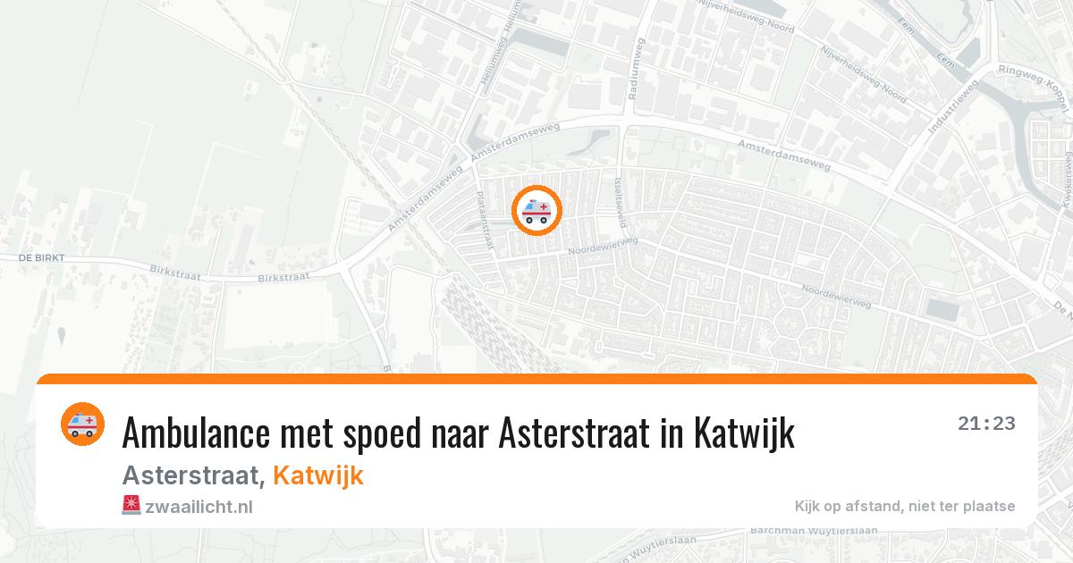 Ambulance met spoed naar Asterstraat in Katwijk — 16 jan 2026