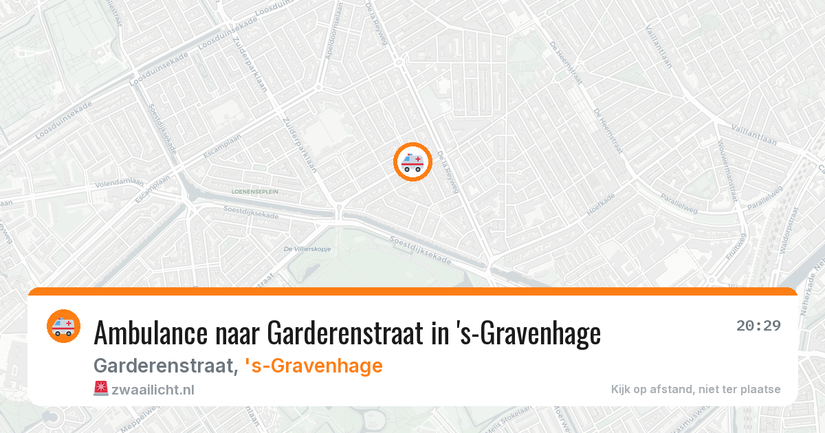 Ambulance naar Garderenstraat in 's-Gravenhage — 3 jun 2026