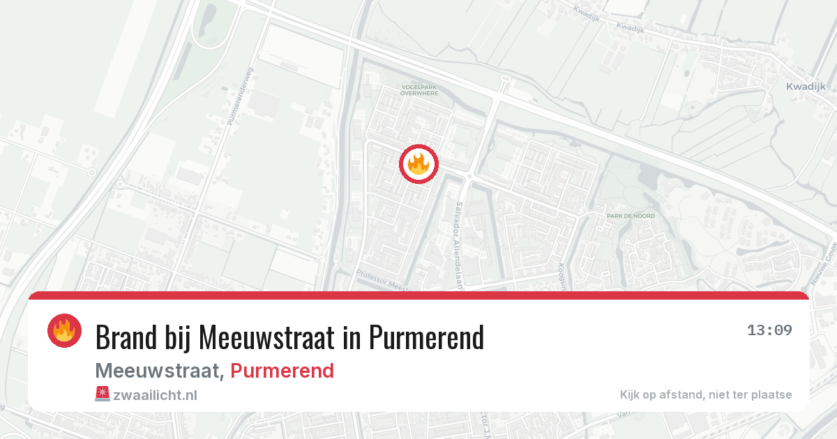 Brand bij Meeuwstraat in Purmerend — 3 jun 2026
