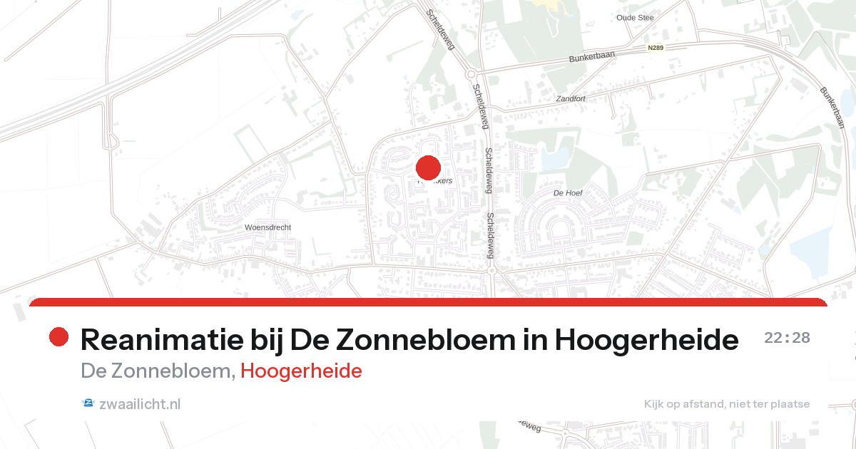 Reanimatie bij De Zonnebloem in Hoogerheide — 31 jan 2026