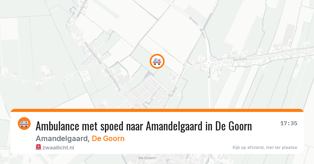 Ambulance met spoed naar Amandelgaard in De Goorn — 24 jan 2026