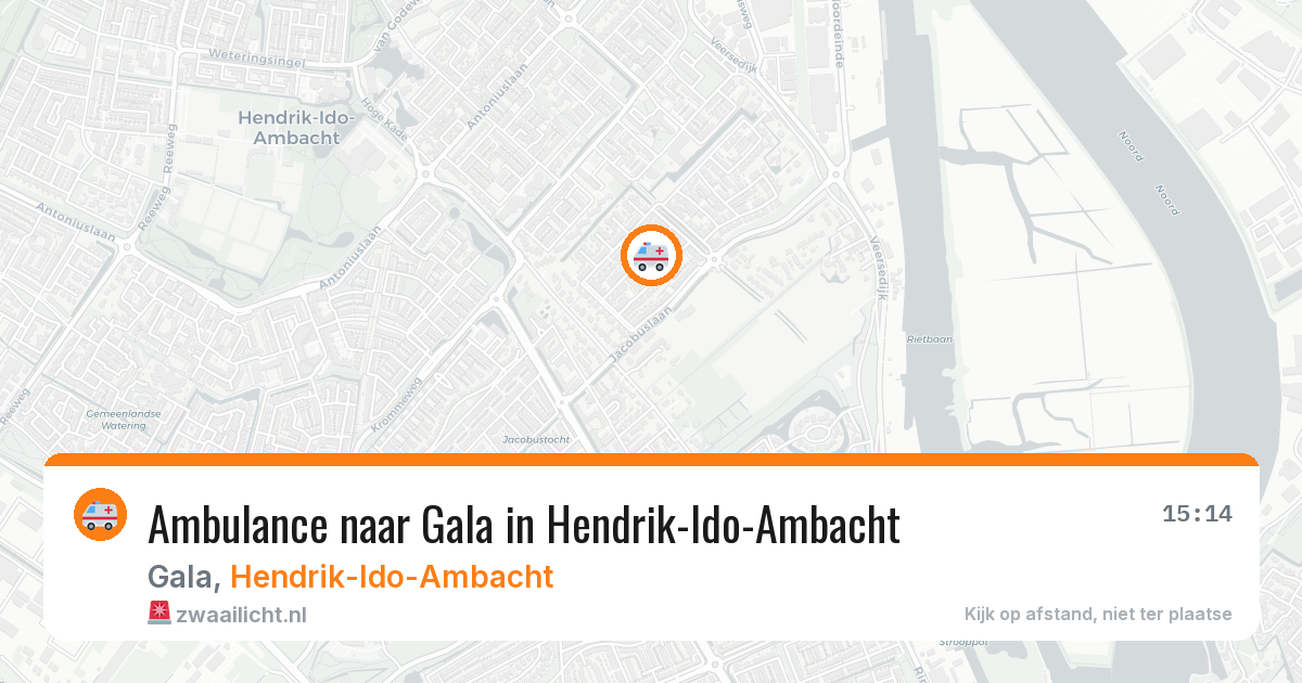Ambulance naar Gala in Hendrik-Ido-Ambacht — 13 mei 2026