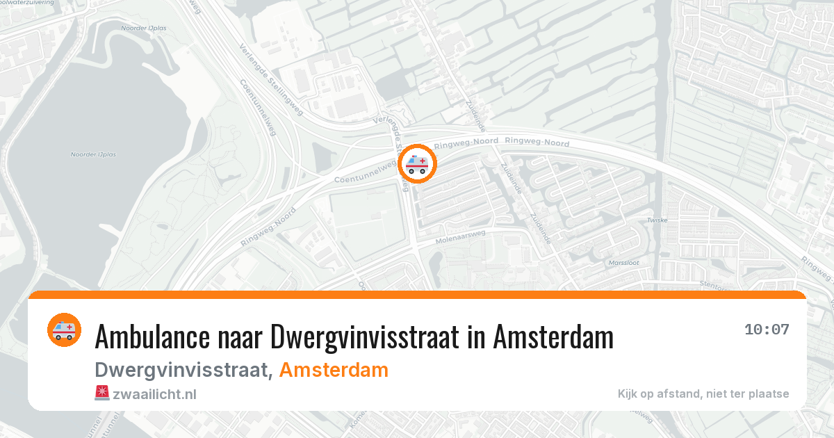 Ambulance naar Dwergvinvisstraat in Amsterdam — 30 jan 2026