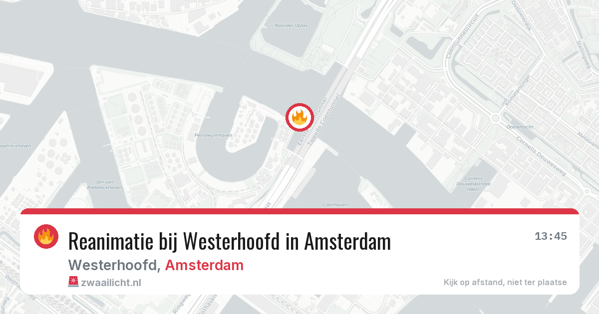 Reanimatie bij Westerhoofd in Amsterdam — 3 apr 2026