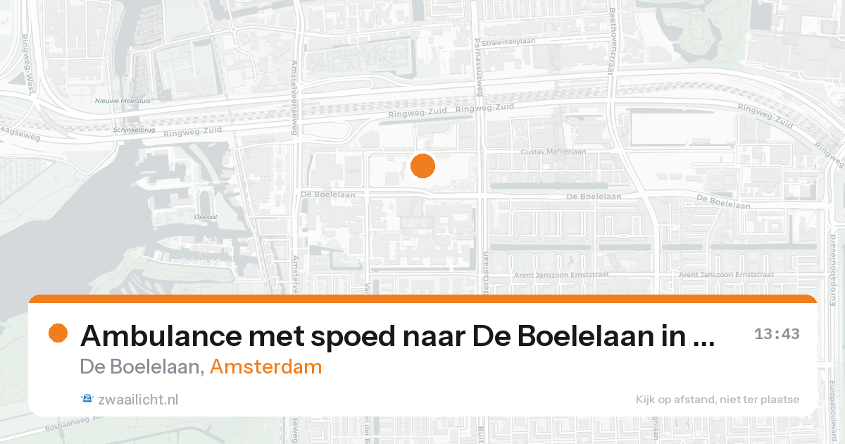 Ambulance met spoed naar De Boelelaan in Amsterdam — 7 feb 2026