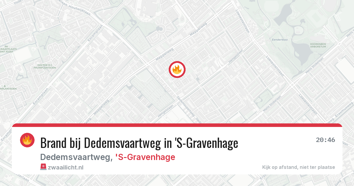 Brand bij Dedemsvaartweg in 'S-Gravenhage — 15 feb 2026