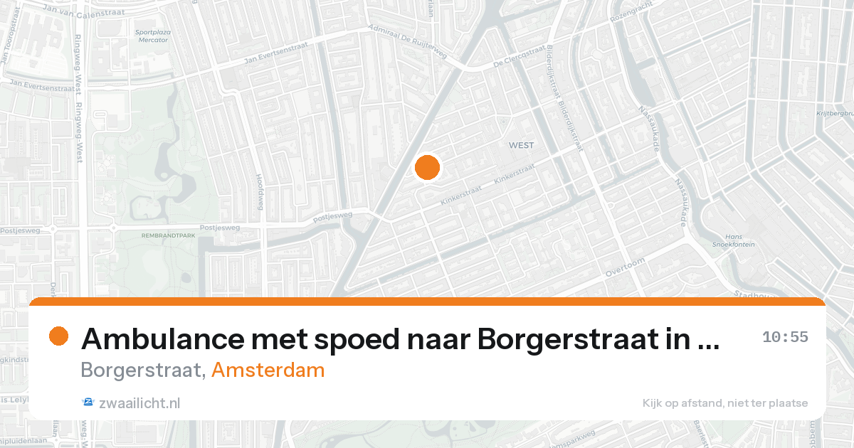 Ambulance met spoed naar Borgerstraat in Amsterdam — 12 feb 2026