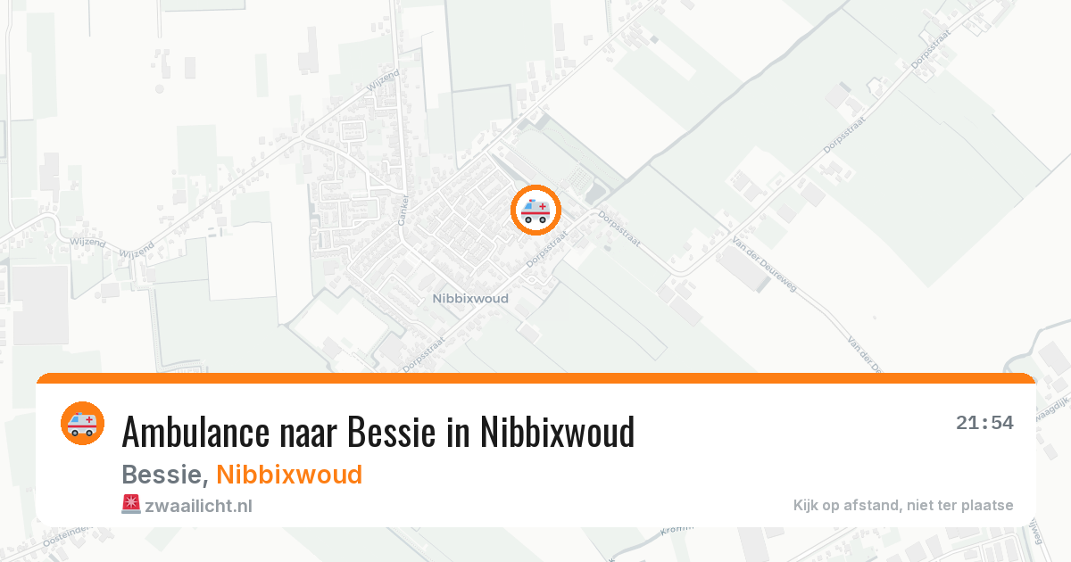 Ambulance naar Bessie in Nibbixwoud — 8 jun 2026