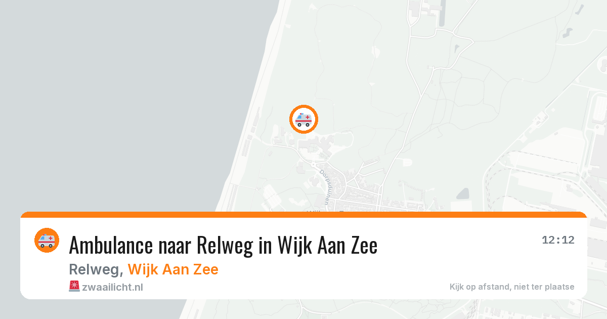 Ambulance naar Relweg in Wijk Aan Zee — 24 mrt 2026