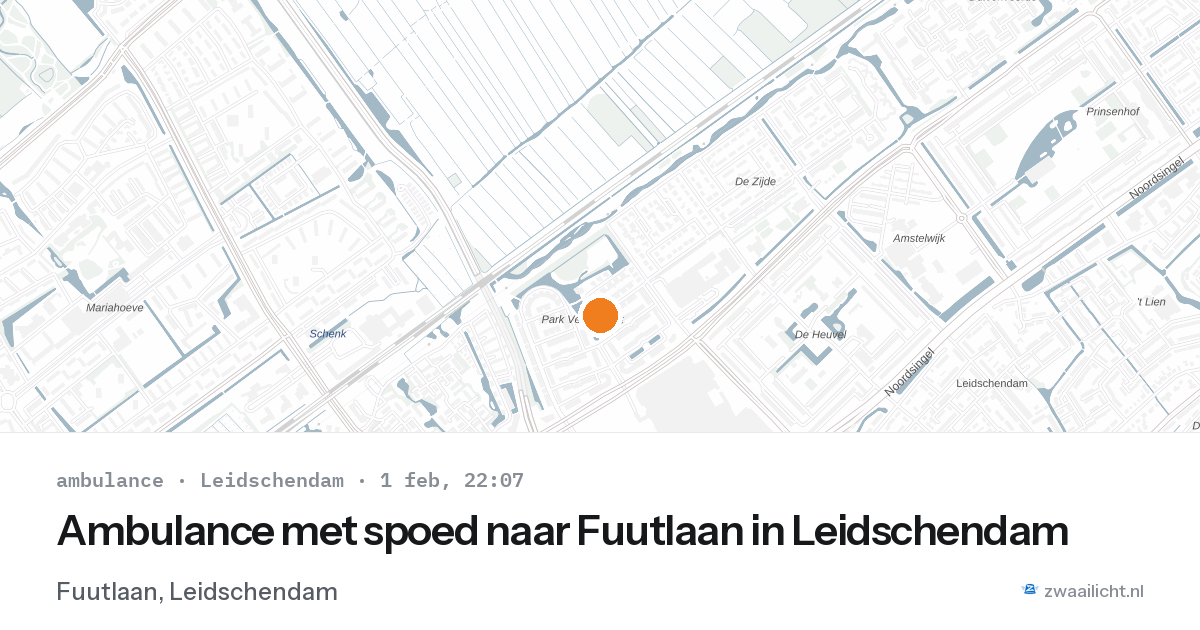 Ambulance met spoed naar Fuutlaan in Leidschendam — 1 feb 2026