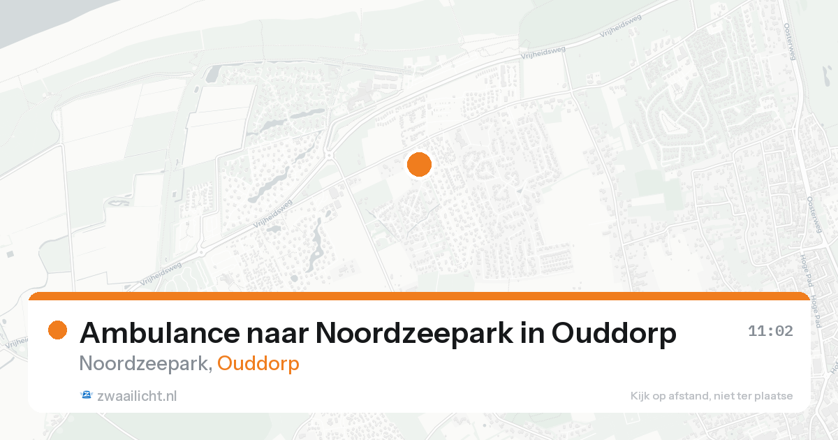 Ambulance naar Noordzeepark in Ouddorp — 29 mei 2026