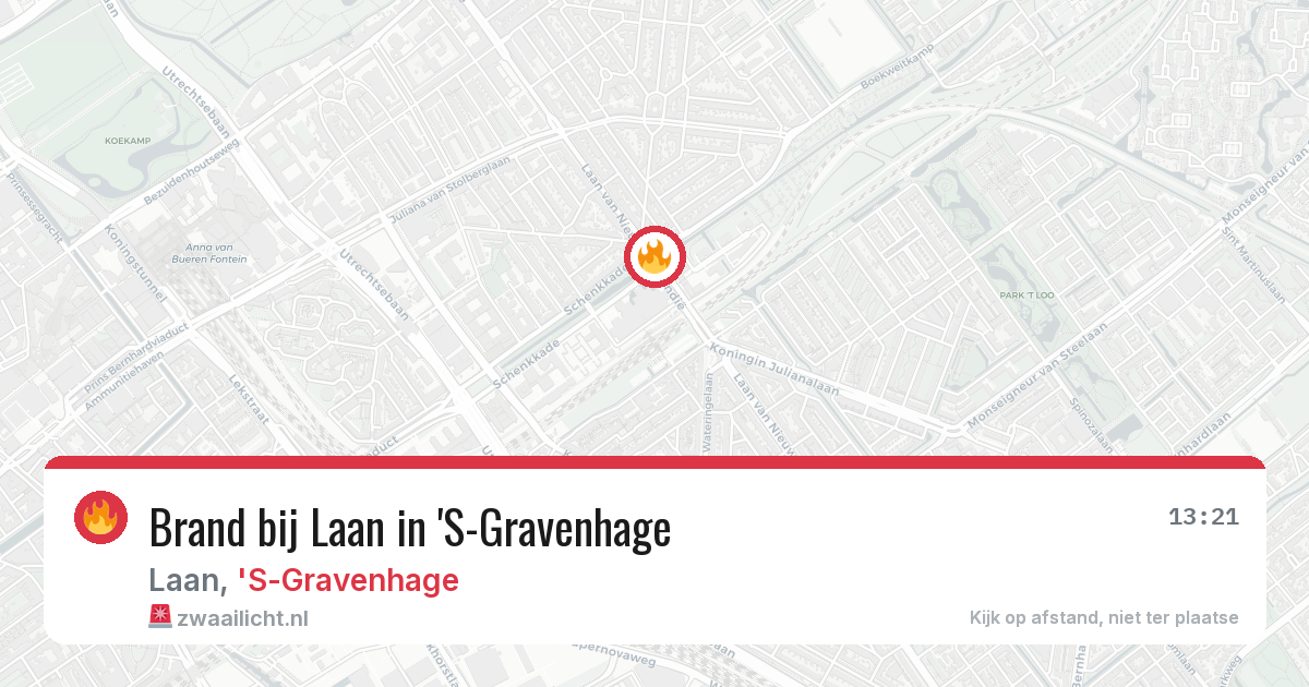 Brand bij Laan in 'S-Gravenhage — 6 jun 2026