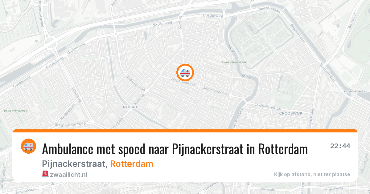 Ambulance met spoed naar Pijnackerstraat in Rotterdam — 25 mei 2026