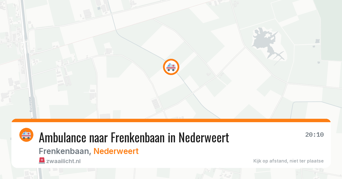 Ambulance naar Frenkenbaan in Nederweert — 22 jul 2026