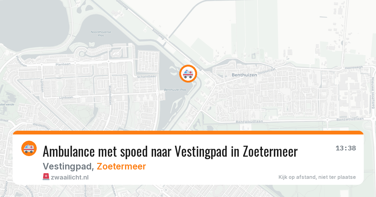 Ambulance met spoed naar Vestingpad in Zoetermeer — 20 mrt 2026