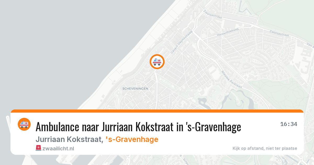 Ambulance naar Jurriaan Kokstraat in 's-Gravenhage — 9 jun 2026