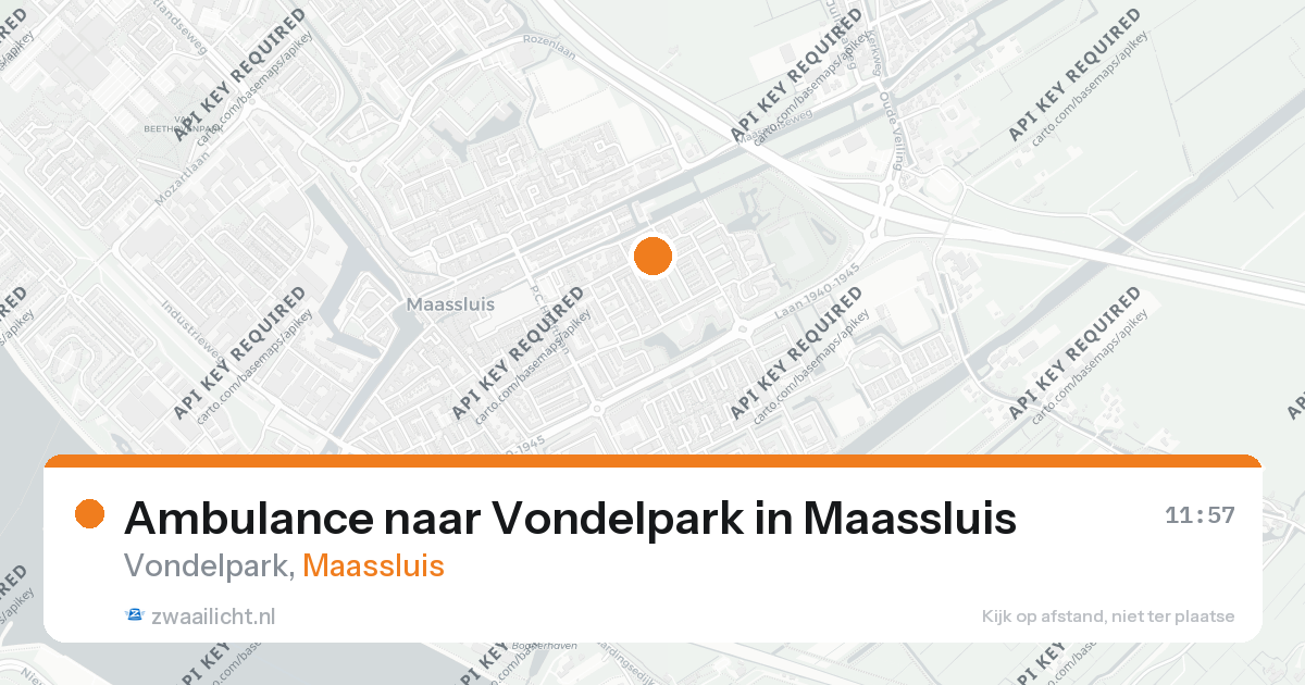Ambulance naar Vondelpark in Maassluis — 16 jul 2026