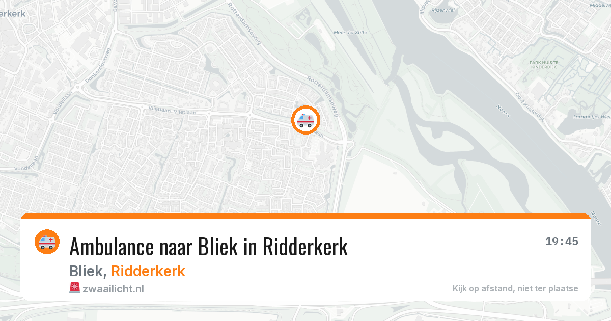 Ambulance naar Bliek in Ridderkerk — 28 jun 2026