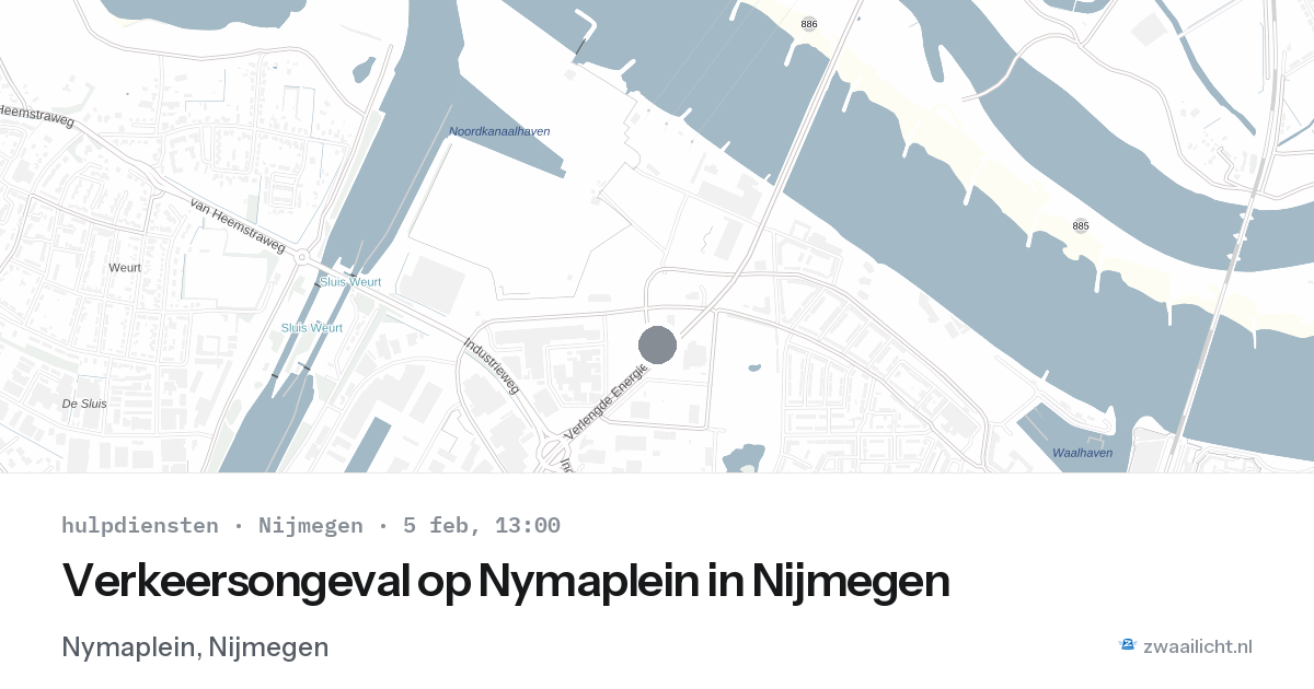 Verkeersongeval op Nymaplein in Nijmegen — 5 feb 2026