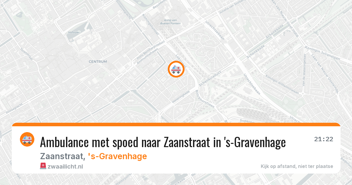 Ambulance met spoed naar Zaanstraat in 's-Gravenhage — 1 mei 2026