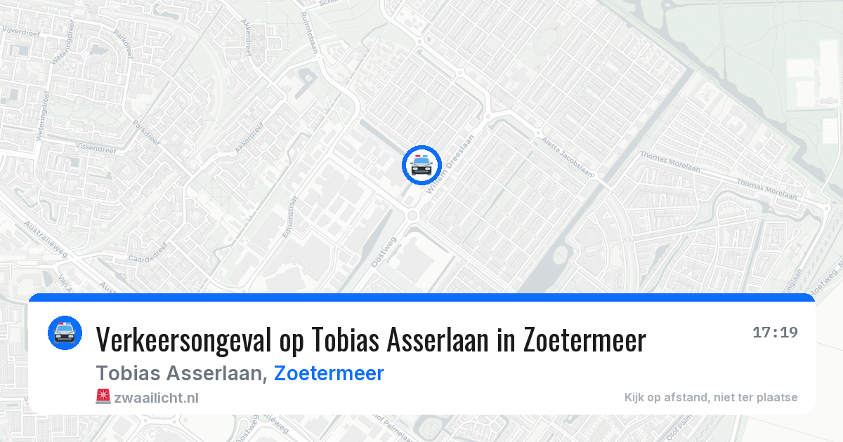 Verkeersongeval op Tobias Asserlaan in Zoetermeer — 20 jun 2026