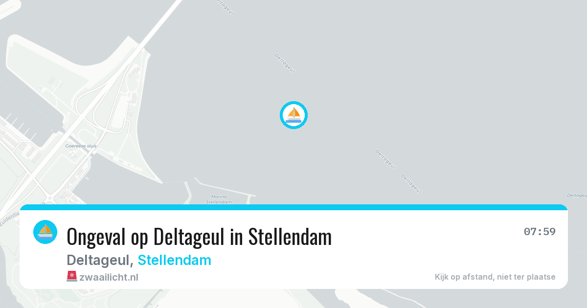 Ongeval op Deltageul in Stellendam — 9 jul 2026