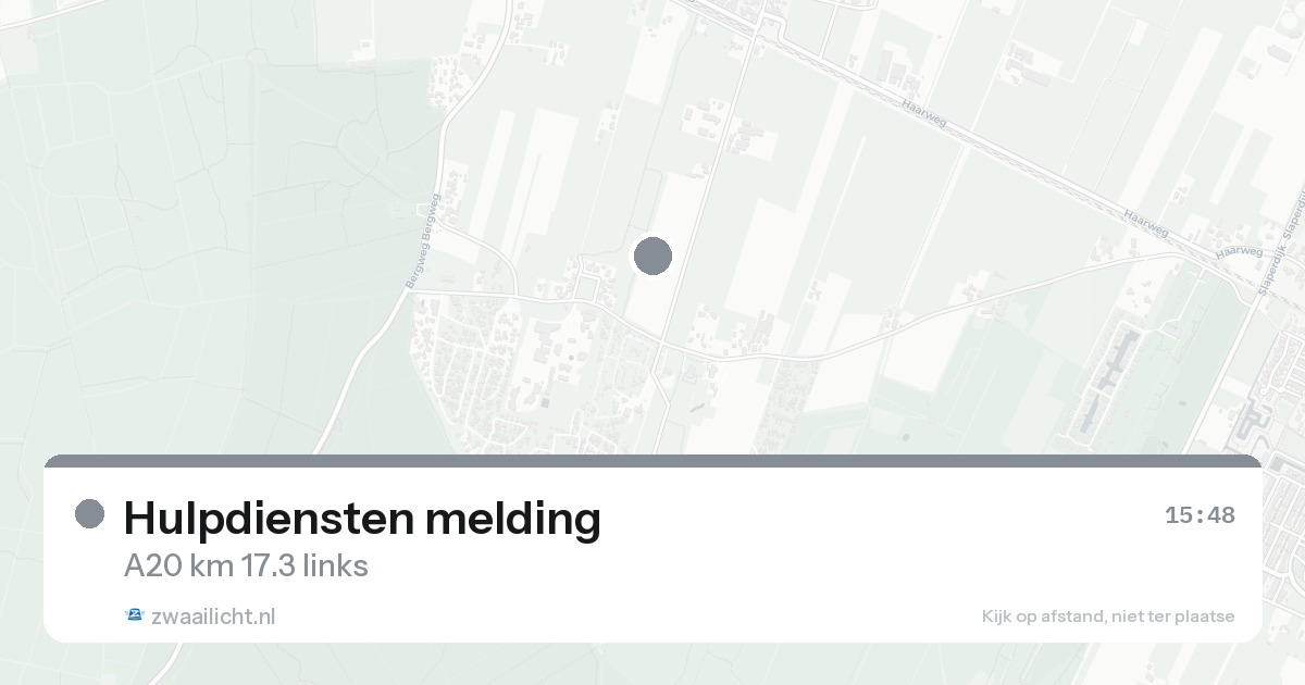 Hulpdiensten melding — 30 jan 2026
