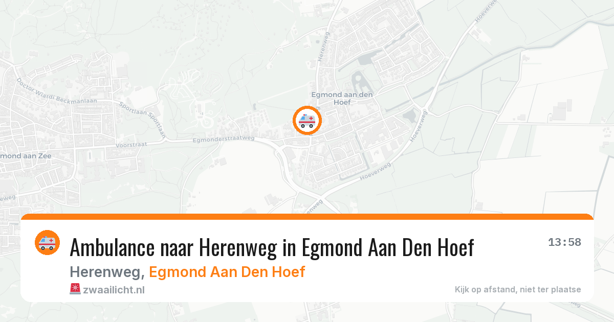 Ambulance naar Herenweg in Egmond Aan Den Hoef — 9 apr 2026