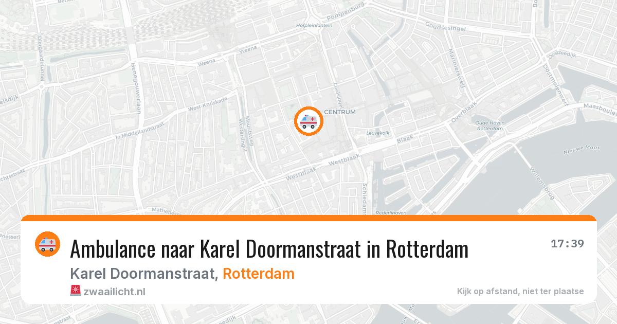 Ambulance naar Karel Doormanstraat in Rotterdam — 25 jul 2026
