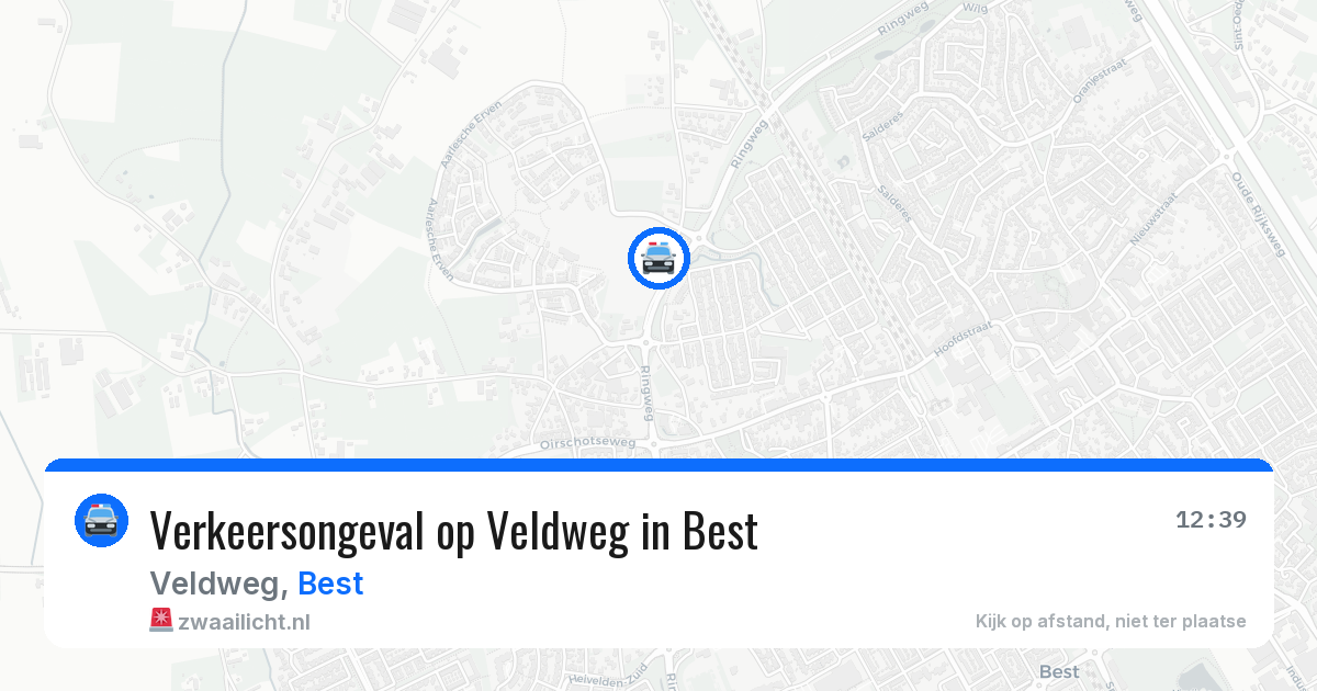 Verkeersongeval op Veldweg in Best — 23 jan 2026