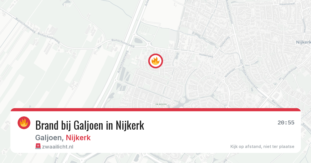 Brand bij Galjoen in Nijkerk — 11 jul 2026