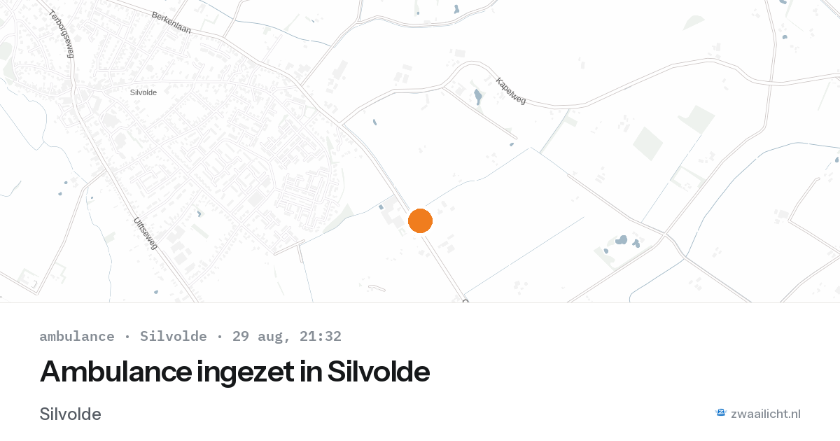 Ambulance ingezet in Silvolde — 29 aug 2026