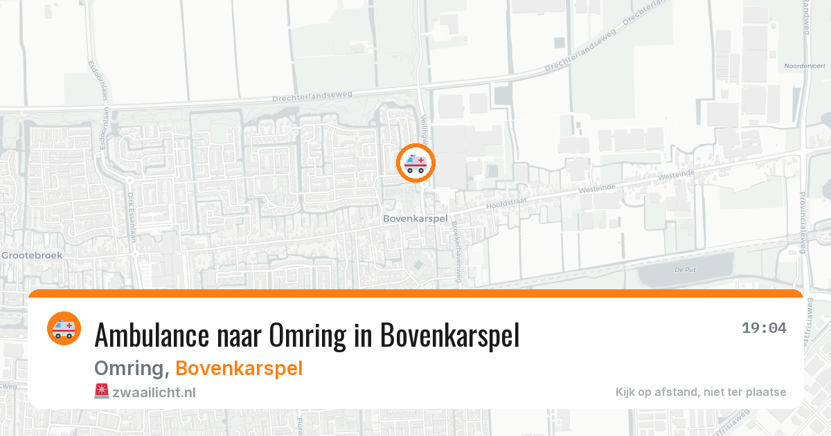 Ambulance naar Omring in Bovenkarspel — 24 jun 2026