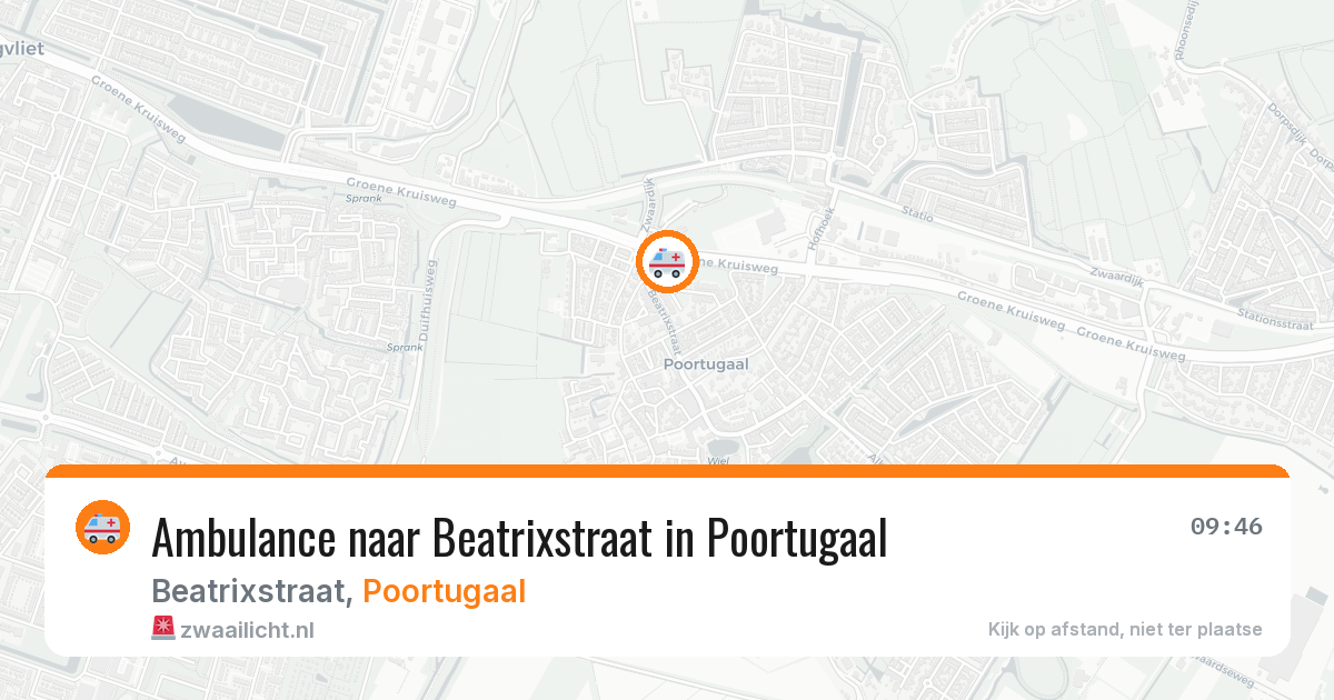 Ambulance naar Beatrixstraat in Poortugaal — 18 jul 2026