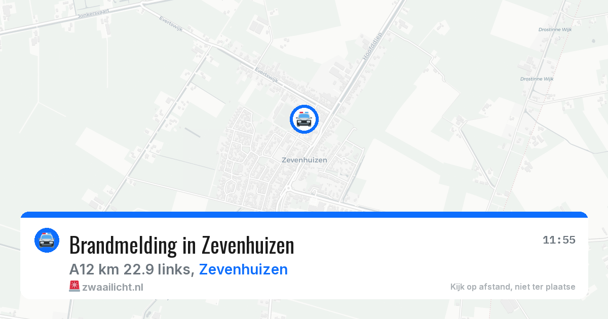 Brandmelding in Zevenhuizen — 16 mrt 2026