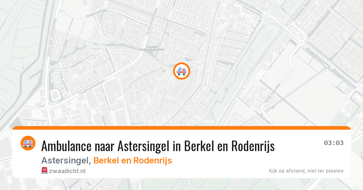 Ambulance naar Astersingel in Berkel en Rodenrijs — 2 apr 2026