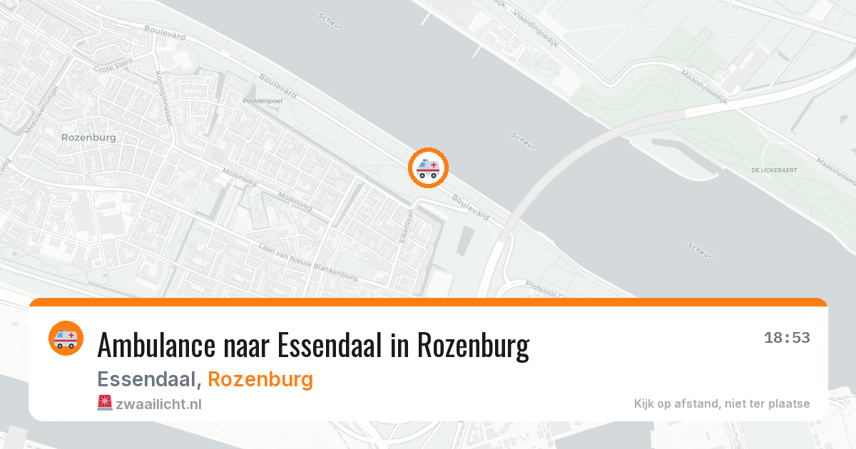 Ambulance naar Essendaal in Rozenburg — 4 jul 2026