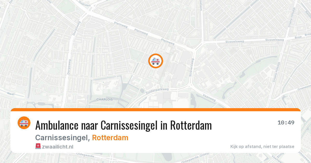 Ambulance naar Carnissesingel in Rotterdam — 4 mrt 2026