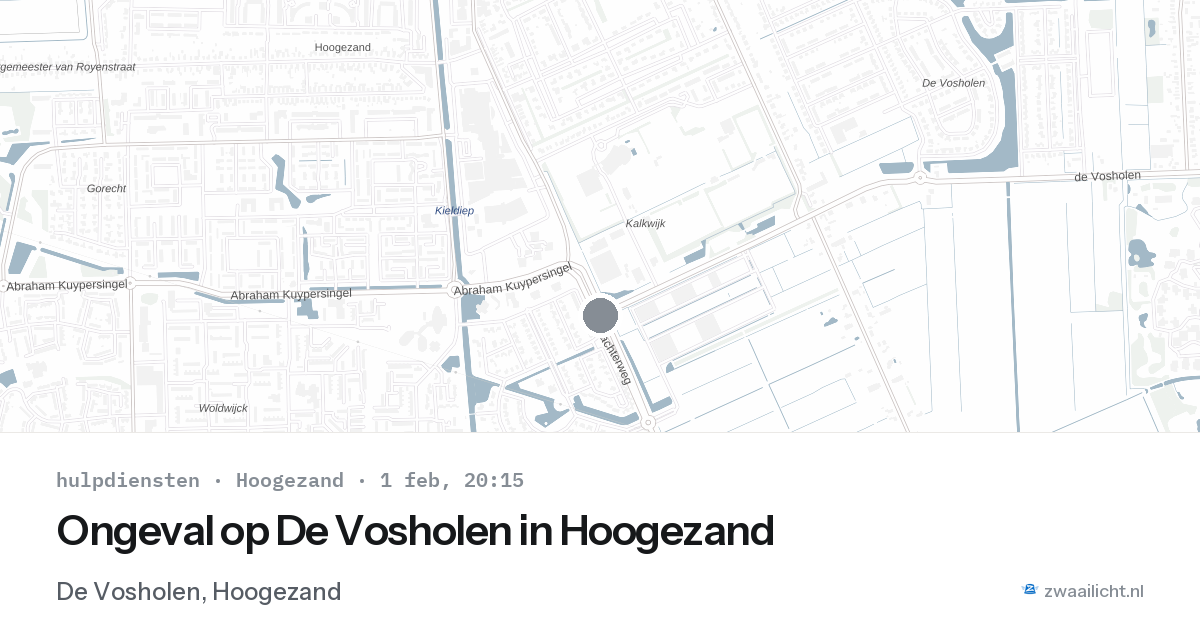 Ongeval op De Vosholen in Hoogezand — 1 feb 2026