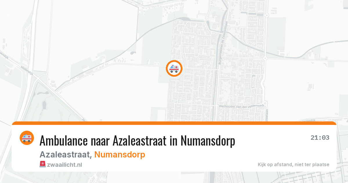 Ambulance naar Azaleastraat in Numansdorp — 26 jun 2026